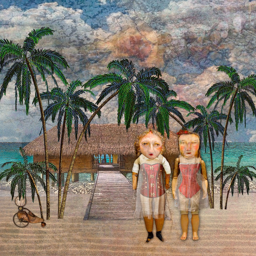 sisters at beach